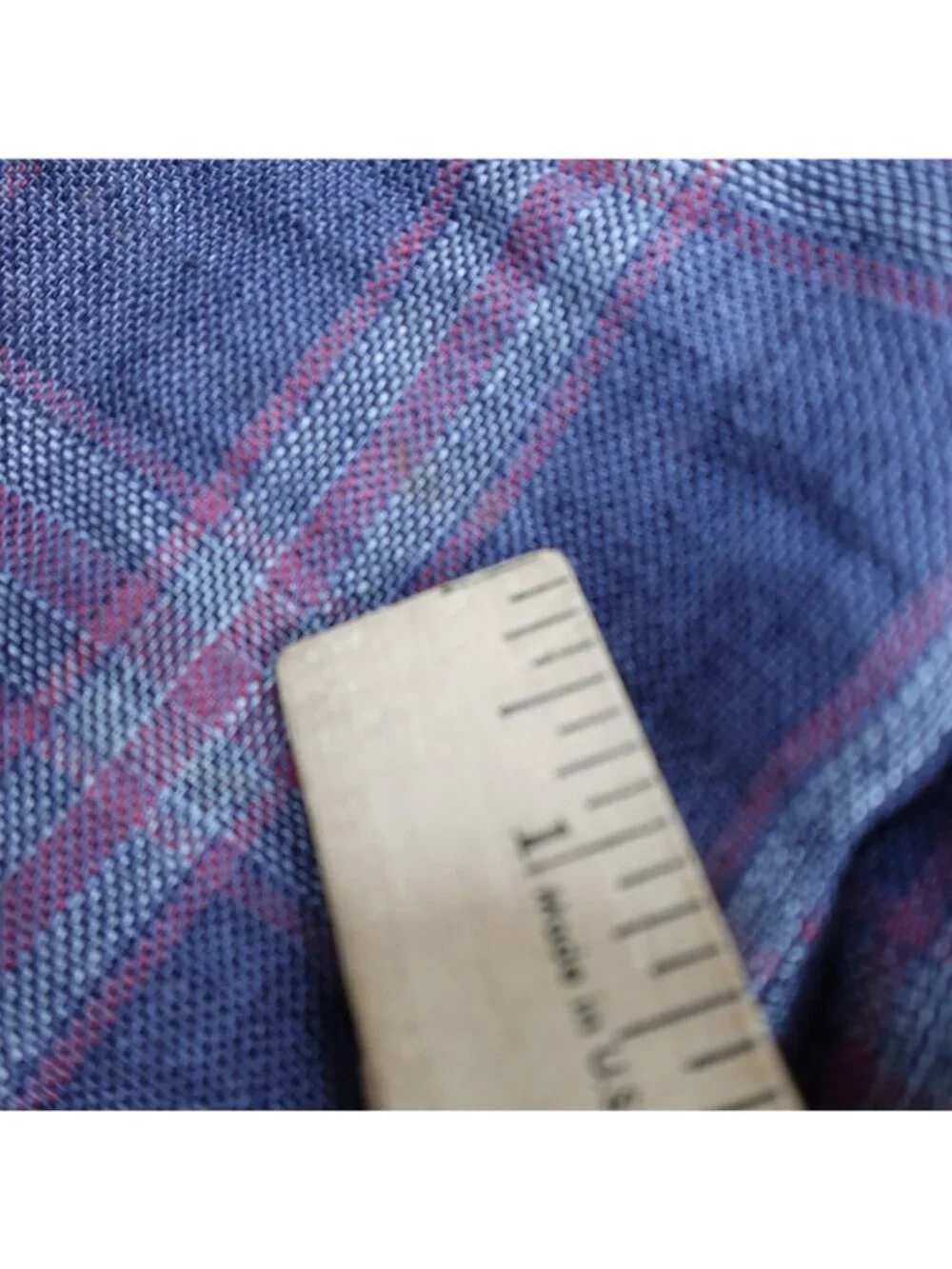 Tommy Hilfiger Sport Coat Jacket 40L Blue Plaid 100% Linen